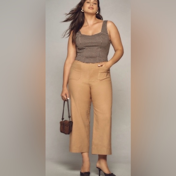 Maeve Pants - Anthropologie Maeve The Colette cropped wide leg pants. 20w